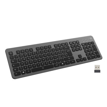 Keyboard Ewent EW3296 Black Grey Spanish Qwerty AZERTY