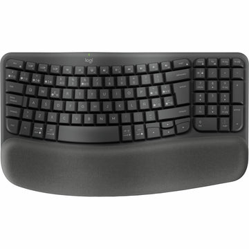 Keyboard and Mouse Logitech Graphite Steel Spanish Qwerty
