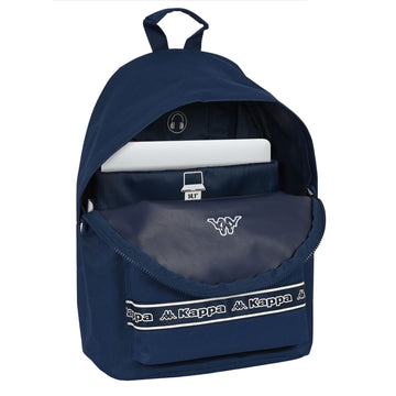 Laptop Backpack Kappa kappa Navy Blue (31 x 41 x 16 cm)