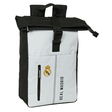 Laptop Backpack Real Madrid C.F. 24/25 White Grey 28 x 42 x 13 cm