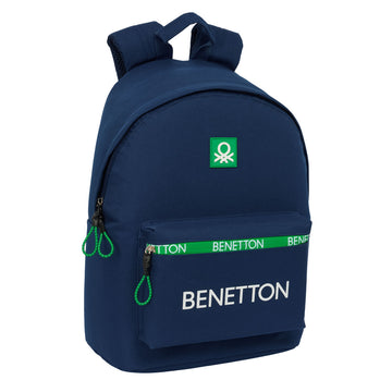 Laptop Backpack Benetton benetton Navy Blue 31 x 41 x 16 cm