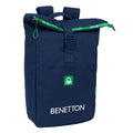 Laptop Backpack Benetton Green Navy Blue 28 x 42 x 13 cm