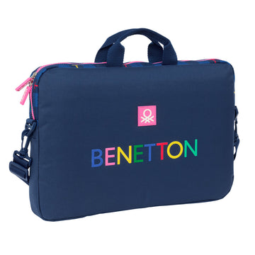 Laptop Case Benetton Damero Navy Blue 40 x 27 x 4 cm