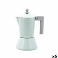 Italian Coffee Pot Quid Ozon Green Metal 6 Cups (6 Units)