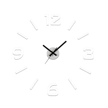 Wall Clock Versa White Plastic
