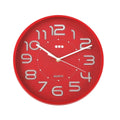 Wall Clock Versa Red Plastic 3,7 x 30 x 30 cm