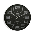 Wall Clock Versa Black polypropylene 3,7 x 30 x 30 cm