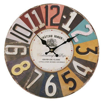 Wall Clock Versa Chateau Metal (5 x 28 x 28 cm)