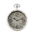 Wall Clock Versa Antiques White Steel Vintage 4,5 x 28 x 22 cm