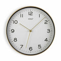 Wall Clock Versa White Golden Quartz 30,5 x 4,3 x 30,5 cm