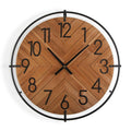 Wall Clock Versa Metal MDF Wood MDF Wood/Metal 4,5 x 60 x 60 cm