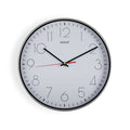 Wall Clock Versa White Silver Plastic Quartz 4,3 x 30,5 x 30,5 cm