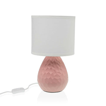 Desk lamp Versa Pink White Ceramic 40 W 15,5 x 27,5 cm