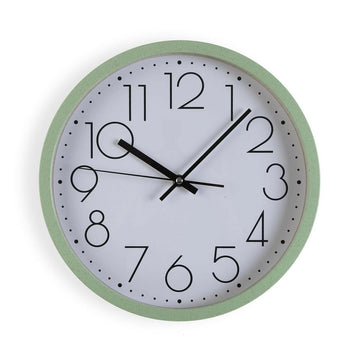 Wall Clock Versa Green Wood 4,2 x 30 x 30 cm