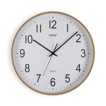 Wall Clock Versa Plastic Quartz MDF Wood 5,5 x 40,5 x 40,5 cm