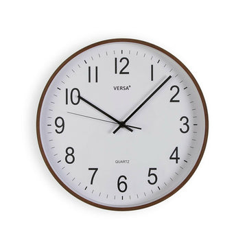 Wall Clock Versa Plastic Quartz MDF Wood 5 x 35 x 35 cm