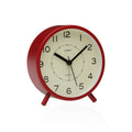 Table clock Versa Zeal Red Plastic 5,4 x 11,8 x 11 cm