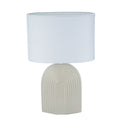 Desk lamp Versa Beige Ceramic 26 x 39 cm