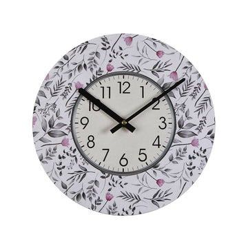 Wall Clock Versa Caprice Wood 4 x 30 x 30 cm