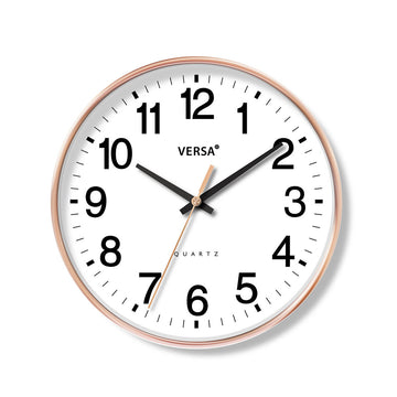 Wall Clock Versa White Plastic 4,3 x 30 x 30 cm