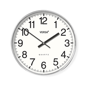 Wall Clock Versa White Plastic 4 x 30 x 30 cm