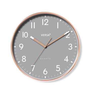 Wall Clock Versa Grey Plastic 4 x 30 x 30 cm