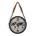 Wall Clock Versa Metal World Map 6 x 35 x 35 cm