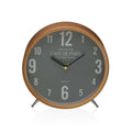 Table clock Versa Cafe de Paris Green Metal 4,5 x 18,5 x 18,5 cm