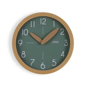 Wall Clock Versa Green Plastic Minimalist 4,1 x 30 x 30 cm