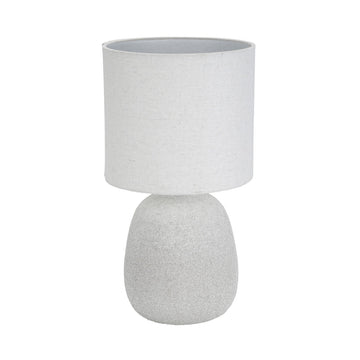 Desk lamp Versa Linen Ceramic 40 W 22 x 41 cm