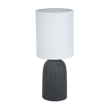 Desk lamp Versa Black Cotton Ceramic 40 W 15 x 36 cm