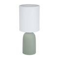 Desk lamp Versa Green Cotton Ceramic 40 W 15 x 36 cm