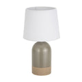 Desk lamp Versa Duo Linen Ceramic 40 W 18 x 32,5 cm