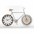 Wall Clock DKD Home Decor 108 x 6,4 x 63,5 cm Natural Black Bicycle Metal MDF Wood