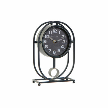 Table clock DKD Home Decor Crystal Black Iron (16.5 x 7 x 25 cm)