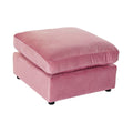 Footrest DKD Home Decor Pink Polyester Modern (55 x 55 x 30 cm)