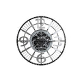 Wall Clock DKD Home Decor Silver Black Iron (80 x 7 x 80 cm)