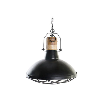 Ceiling Light DKD Home Decor 52 x 52 x 57 cm Black Brown Iron Mango wood 50 W