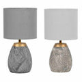 Desk lamp DKD Home Decor Ceramic Grey Beige Golden Brown White Stoneware 220 V 50 W (2 Units) (18 x 18 x 35 cm)