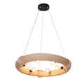 Ceiling Light DKD Home Decor Brown Rope (51 x 51 x 10 cm) (47 X 47 X 10 CM)