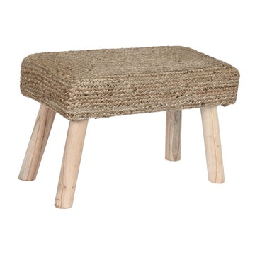 Footrest DKD Home Decor Brown Jute Natural Urban 60 x 30 x 40 cm