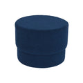 Footrest DKD Home Decor Blue Velvet 55 x 55 x 40 cm