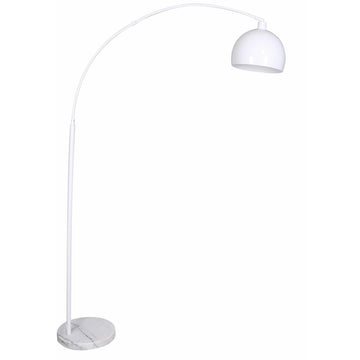 Floor Lamp DKD Home Decor 36 x 110 x 195 cm Metal White Marble 220 V 50 W 60 W