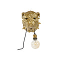 Wall Lamp Home ESPRIT Golden Resin 50 W Modern Bulldog 220 V 25 x 23 x 29 cm