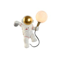 Wall Lamp Home ESPRIT White Golden Metal Resin Modern Astronaut 26 x 21,6 x 33 cm