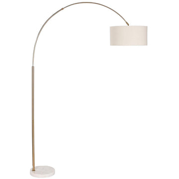 Floor Lamp Home ESPRIT White Beige Golden 126 x 40 x 193 cm