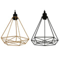 Ceiling Light Home ESPRIT Black Golden Metal 50 W 28 x 27 x 34 cm (2 Units)