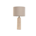 Desk lamp Home ESPRIT Beige Linen Marble 35 x 35 x 66 cm