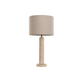 Desk lamp Home ESPRIT Beige Linen Marble 35 x 35 x 72 cm