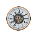 Wall Clock Home ESPRIT Silver Natural Metal Crystal 80 X 8,5 X 80 cm